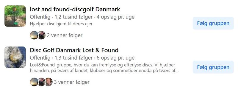 Lost and found på Facebook